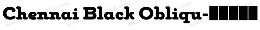 Chennai Black Obliqu字体转换